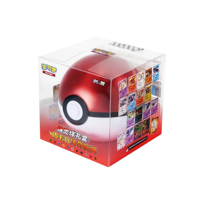 Pokemon TCG –  Pokéball Gift Box: Legendary Pikachu Celebration - Chinese (1 Pokéball + 1 Random Pikachu Card + 1 Random Legendary Pokemon Card + 1 Jumbo Booster Pack )